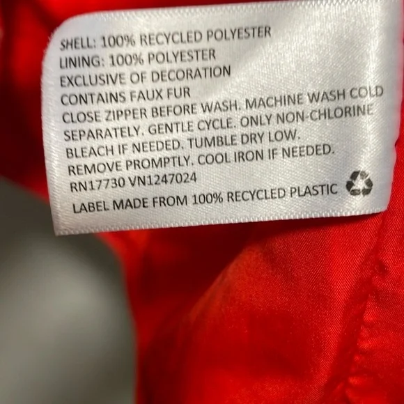 Lego Cream and Red Puffer Jacket - Picture 9 of 11